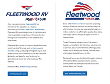 Tablet Screenshot of fleetwood.com